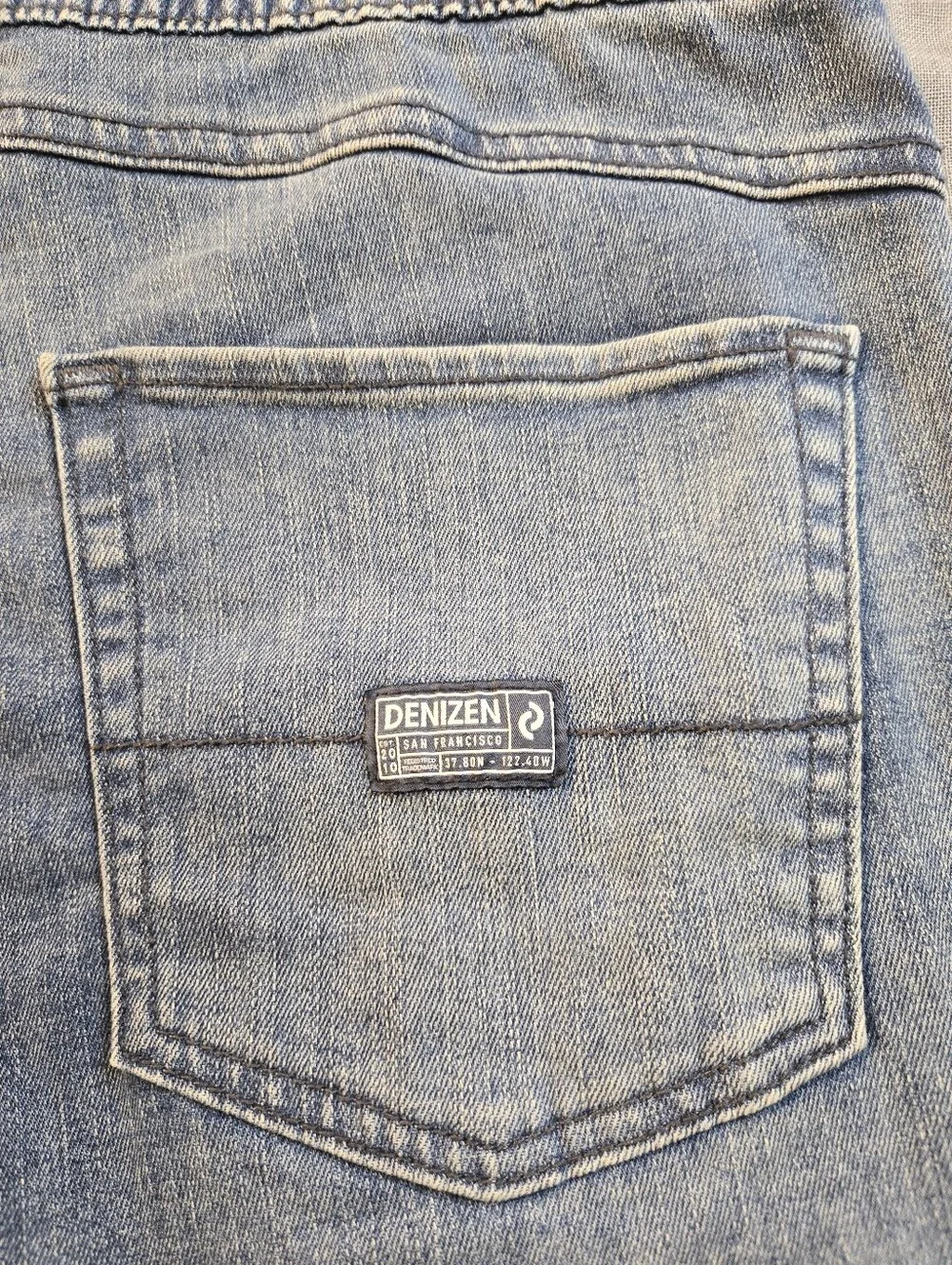 DENIZEN From Levis Boys Size 16 Light Wash Denim Drawstring Jogger Pants